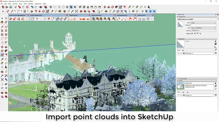 Undet for SketchUp | How to import point clouds into SketchUp