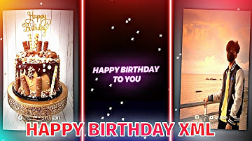 Happy Birthday 🎉 New Xml file | Birthday wish video editing Xml 🥰 #alightmotion#xml@AriyanEdit