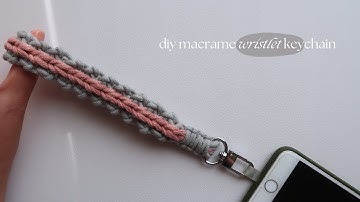 DIY Macramé polsband sleutelhanger | Stap-voor-stap handleiding