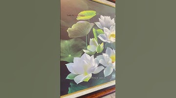 TRANH HOA SEN 3D - THANH LỌC KHÔNG GIAN - NÂNG TẦM ĐẲNG CẤP| TRANH 3D TÙNG DƯƠNG