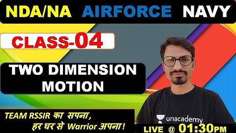 Practice Class on Two Dimension Motion for NDA/Airforce X&Y Group Exam | Physics by RS Jayani