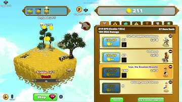 Playing  Clicker heroes