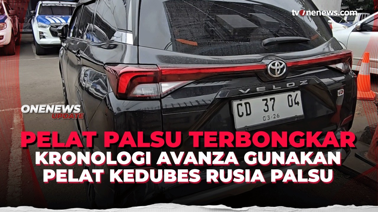 Polisi Tilang Avanza Pakai Pelat Nomor Kedubes Rusia Palsu saat Melintas di Tol | OneNews Update