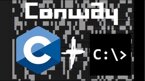 C/C++ console Conway