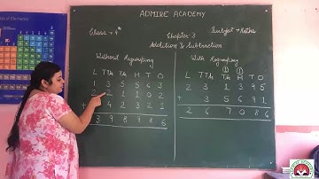 Class 4th - Maths - Chapter 3 - Addition and Subtraction| Admire Academy