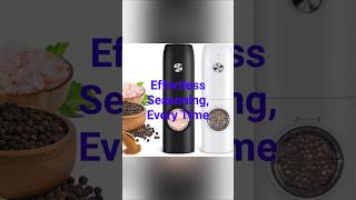 Electric Salt and Pepper #Grinder Set, Rechargeable Automatic #Pepper Mill Grinder