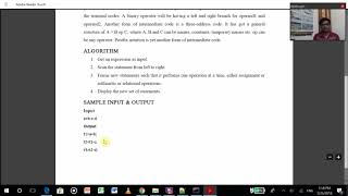 Intermediate code generation