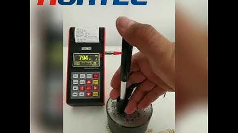 HUATEC How to test steel hardness by Protable hardness tester RHL170