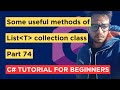 C# - Part 74 - TrimExcess, AsReadOnly, TrueForAll, ForEach Methods of List - Tutorial For Beginners