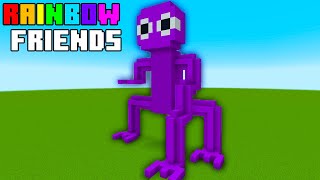 Minecraft Tutorial: How To Make A Purple Statue &quot;Rainbow Friends&quot;
