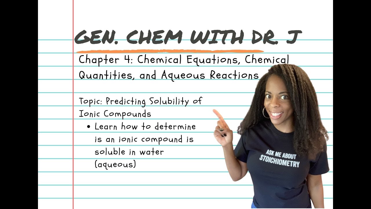 Predicting Solubility of Ionic Compounds | Gen. Chem with Dr. J - YouTube