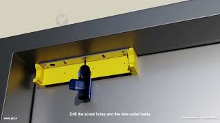 Application of drilling positioner for magnetic lock