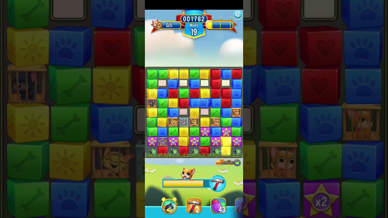 Pet Rescue Saga level 4716 one hammer