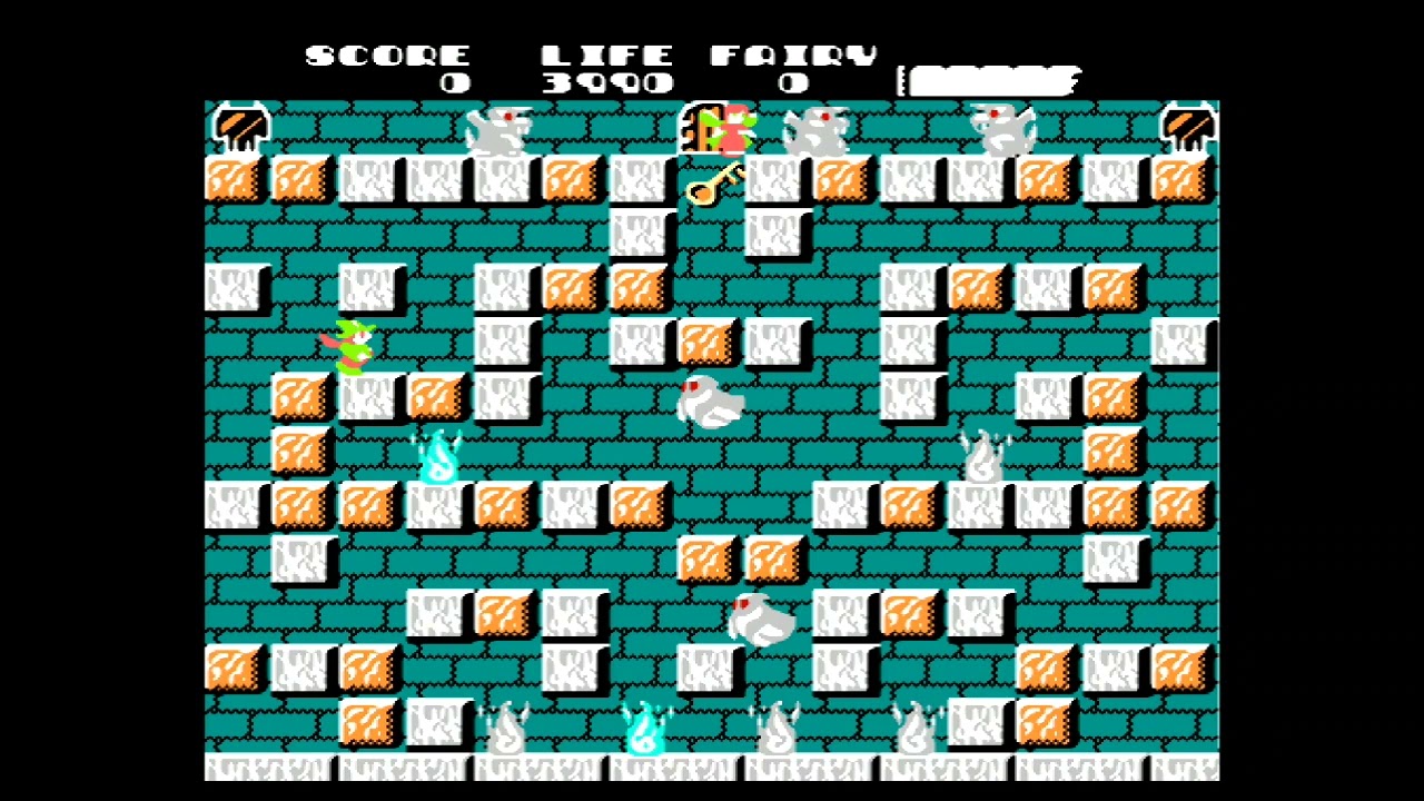 ソロモンの鍵 37面～38面 （ファミコン） - YouTube