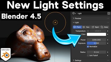 New Light Settings in Blender 4.5!