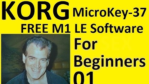 Korg MicroKey-37 Keyboard and FREE Korg M1 LE Software For Beginners, Getting Started, #1
