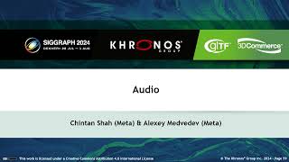 Audio in glTF