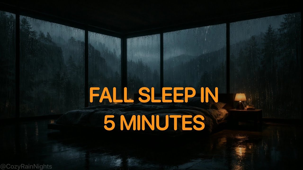 Fall Sleep in 5 Minutes | Soft Rain Sound For Sleeping