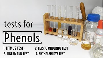 Tests for Identification of Phenols : Organic Qualitative Analysis
