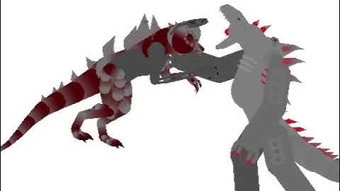 Cyber zilla vs mecha Godzilla