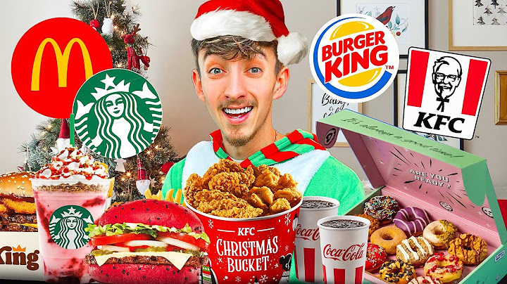 Trying EVERY Holiday Menu Item From Fast Food Restaurants!