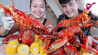 Lobster with kung ten 🦞🦞🦞 Oat is here! (Check out my kung ten recipe!) | Yainang (Jul. 11, 2020)