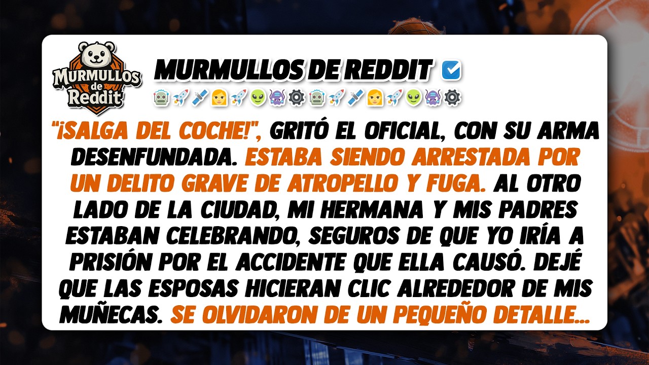 Me esposaron a punta de pistola por un delito grave de atropello y fuga. Mi hermana usó mi...