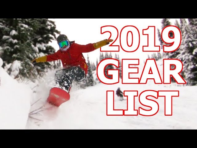 Gouverneur Gebeurt Pijlpunt TJ's Snowboard Gear List for 2019 - YouTube