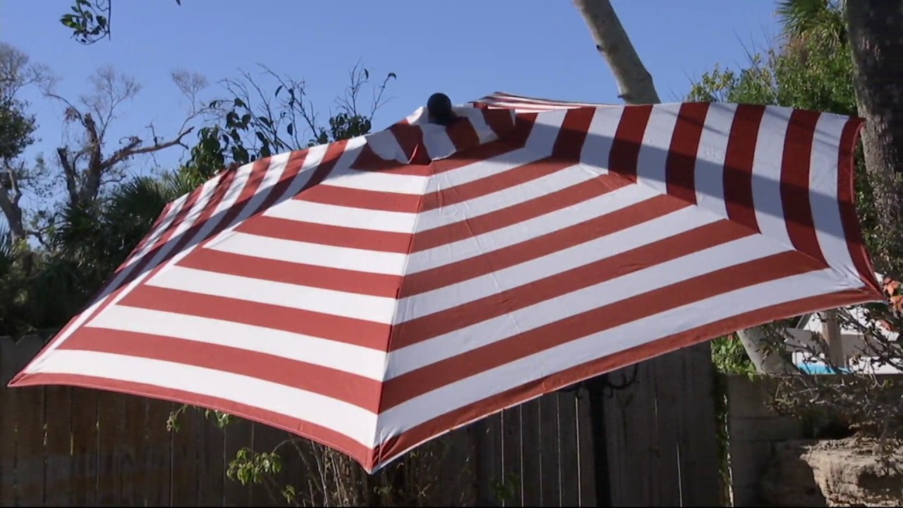 atleisure 9 airflow patio umbrella ATLeisure 9' Airflow Patio Umbrella with 2 Canopies on QVC