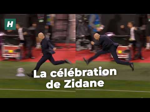 L’incroyable célébration de Zinédine Zidane après le but de Michael Olise contre la Belgique