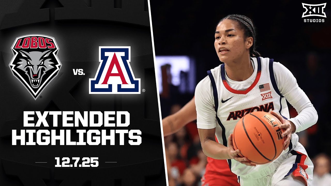 New Mexico vs. Arizona Extended Highlights | 2025-26 Big 12 Women's Basketball