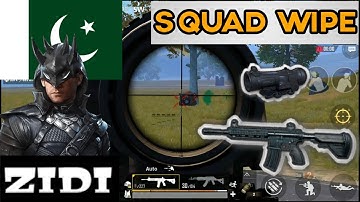 SQUAD WIPE ZIDI WITH M416+6x SCOP OP// PUBG MOBILE...