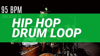 Hip hop drum loop 95 BPM // The Hybrid Drummer Resimi