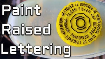 How To Paint Raised Lettering in Under 2 Minutes | Engine Bay Detailing