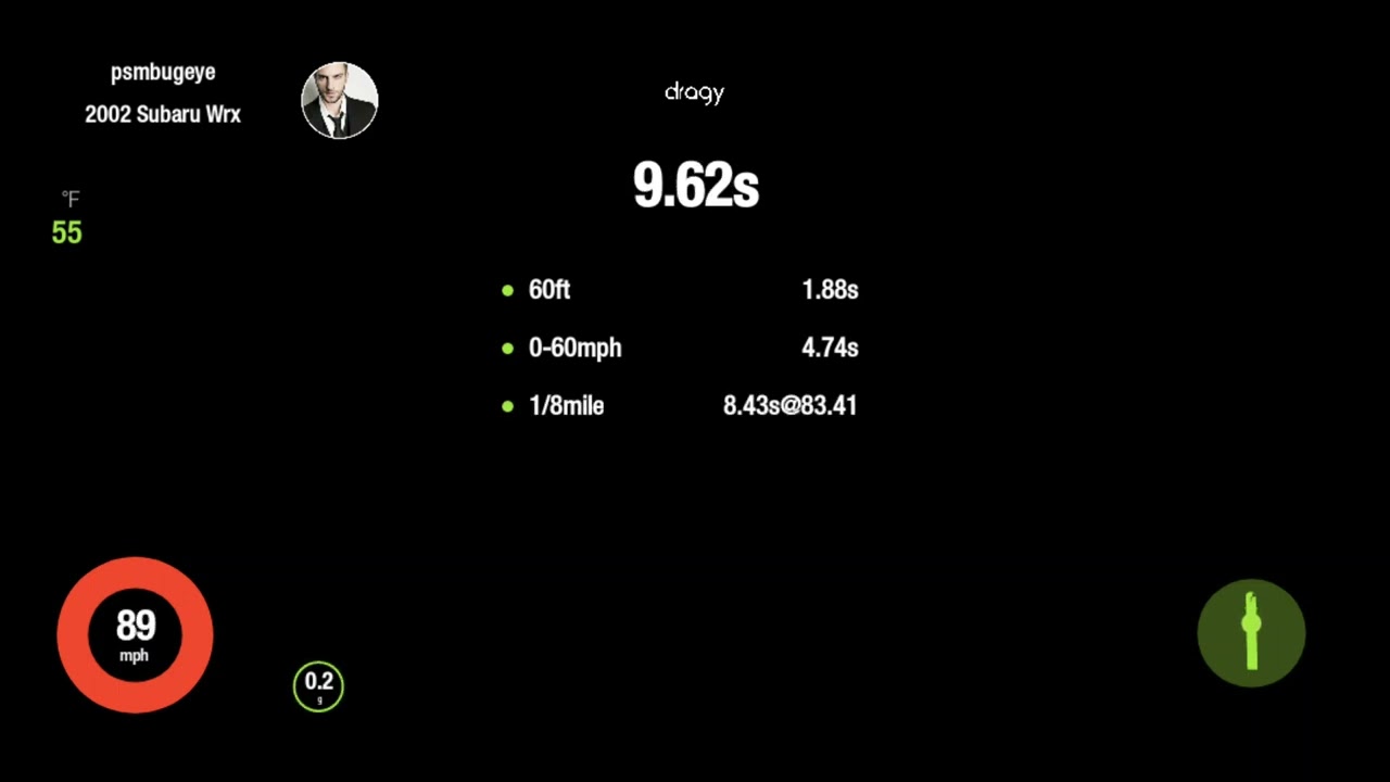 V7 Ej207 swapped wrx dragy 1/4mi run #1