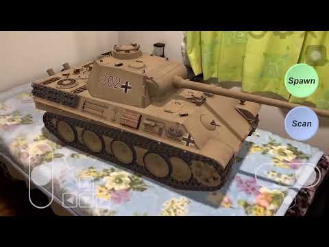 AR Tank Exam using LiDAR & Unity ARFoundation