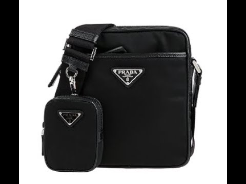 PRADA RE NYLON Re-Nylon and Saffiano leather shoulder bag  (2VH160_2DMH_F0002_V_OOO)