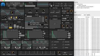Trellis M4 x-axis MIDI Tilt to Filter Sweep in Helm Synthesizer @adafruit @johnedgarpark #adafruit