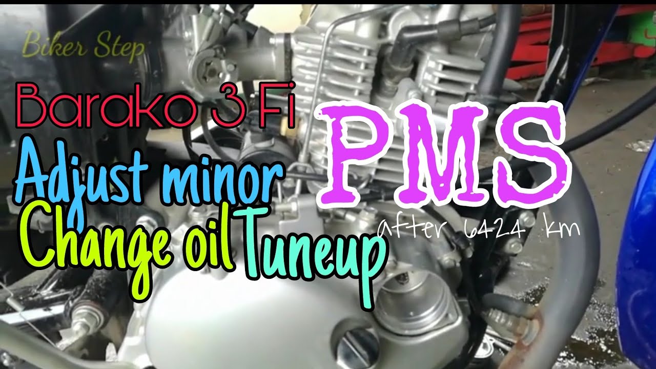 KAWASAKI BARAKO 3 Fi PMS Adjust minor, Change Oil at TuneUp YouTube