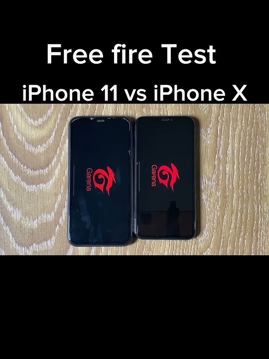 iPhone 11 vs iPhone X - FREEFIRE TEST