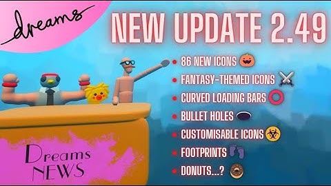 Dreams PS4 Update 2.49 | THE ICON UPDATE