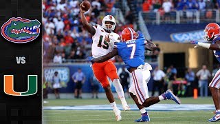 Florida vs. miami: the hurricanes fell 24-20 to 8th ranked gators in a
hard-fought back and forth game. canes defense recovered two fumbles
nabbe...