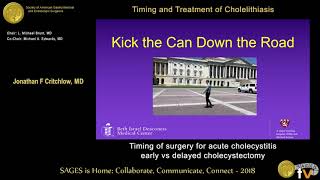 Acute Cholecysis When Should I Operate?
