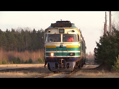 Дизель-поезд ДР1А-232/242 на ст. Пярну-Грузовая / DR1A-232/242 DMU at Pärnu-Kauba