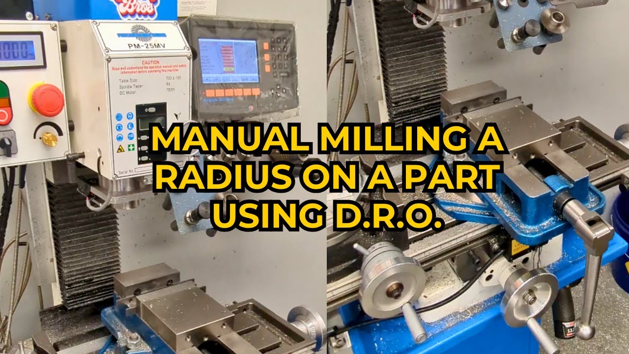 Знаете ли вы, что ваш DRO может это сделать? (Фрезеровать радиус без ЧПУ)