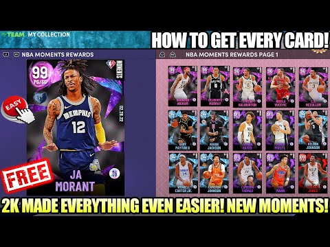 FREE DARK MATTER JA MORANT! FASTEST AND EASIEST WAY TO GET ALL THE NEW MOMENTS IN NBA 2K22 MYTEAM