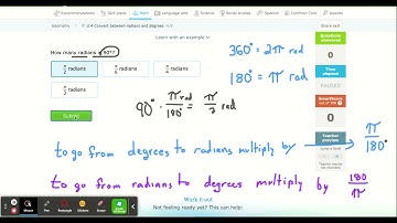 IXL - Convert between radians and degrees (Geometry practice)