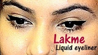 Lakme liquid eyeliner review/ Lakme absolute shine line review {Delhi Fashion Blogger}