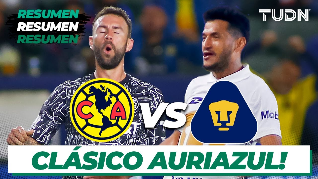 Resumen y goles | América vs Pumas | Partido Amistoso | TUDN - YouTube