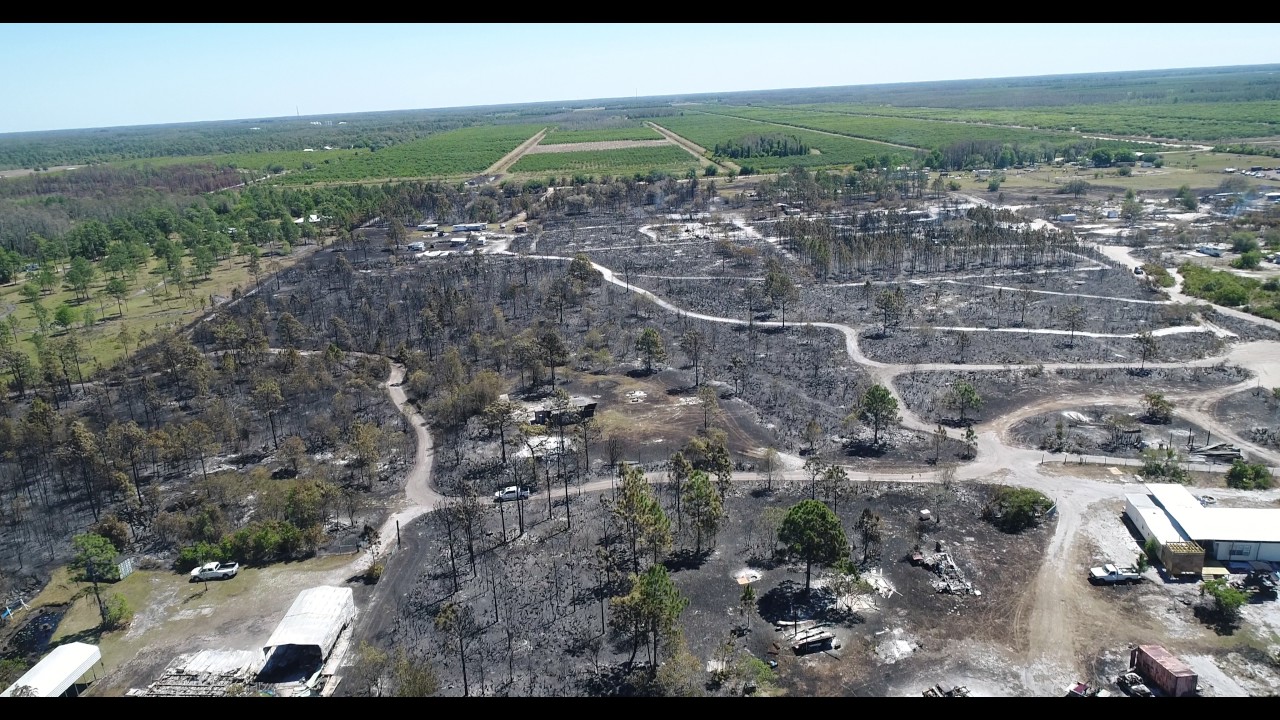 Suburban Estates, Holopaw, FL (after) Fire April, 8 2017 at 1pm YouTube